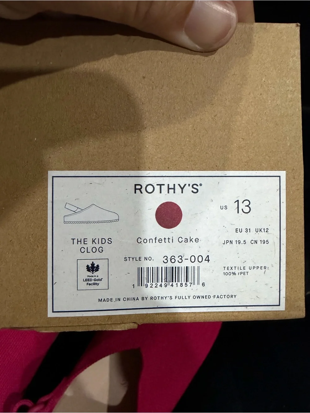 Rothy’s Kids Slip-On clogs—Comfort Shoes in Bright Pink